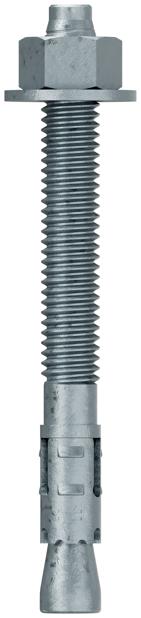Simpson Strong-Tie STB2-37334MGF50 Strong-Bolt® 2 — 3/8 in. x 3-3/4 in. Mechanically Galvanized Wedge Anchor, Fully Assembled (50-Qty)