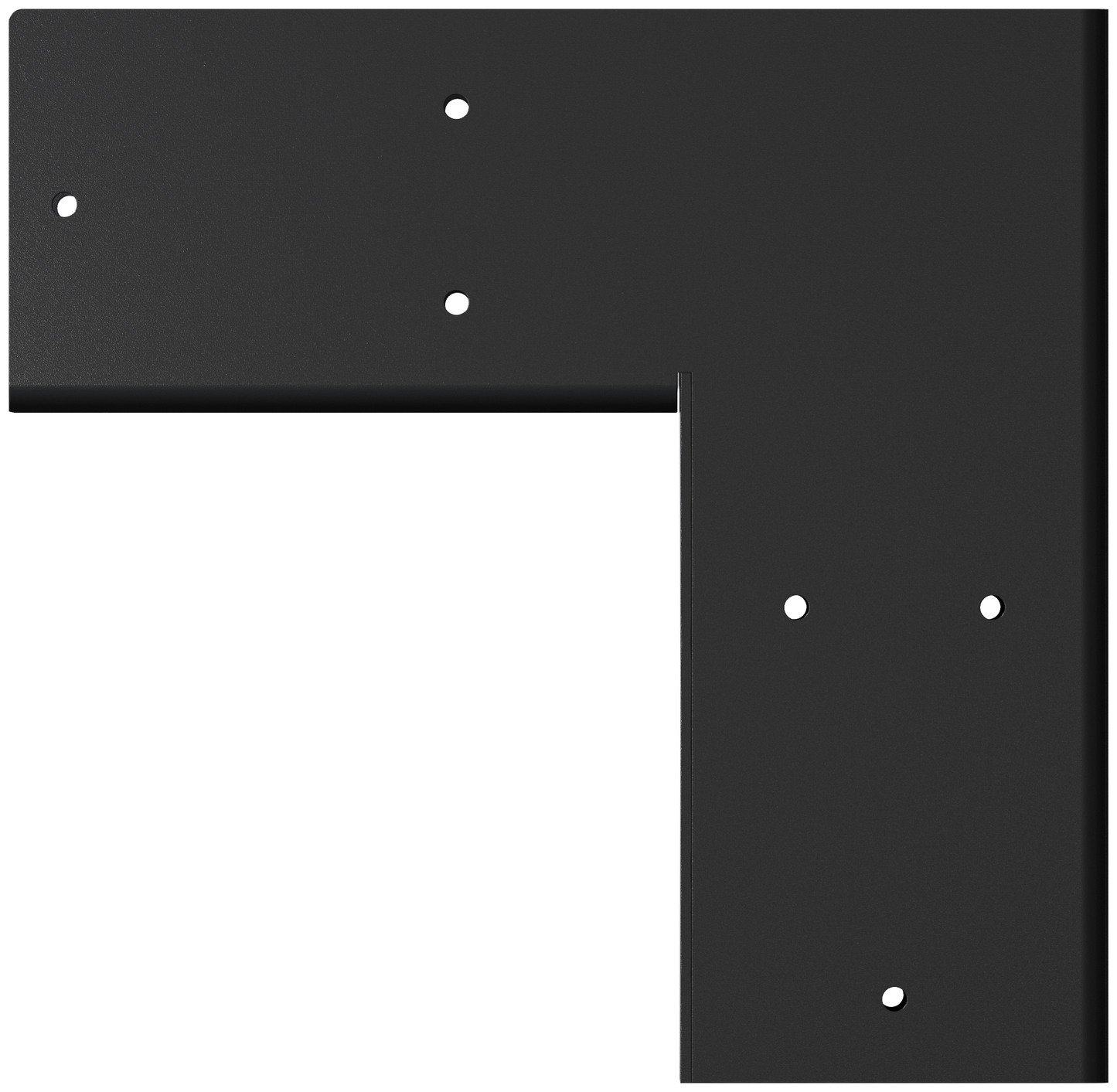 Simpson Strong-Tie SAGE-C44-KT2 Outdoor Accents® Sage System™ Black Powder-Coated Corner Connector for 4x4 with Screws (2-Qty)