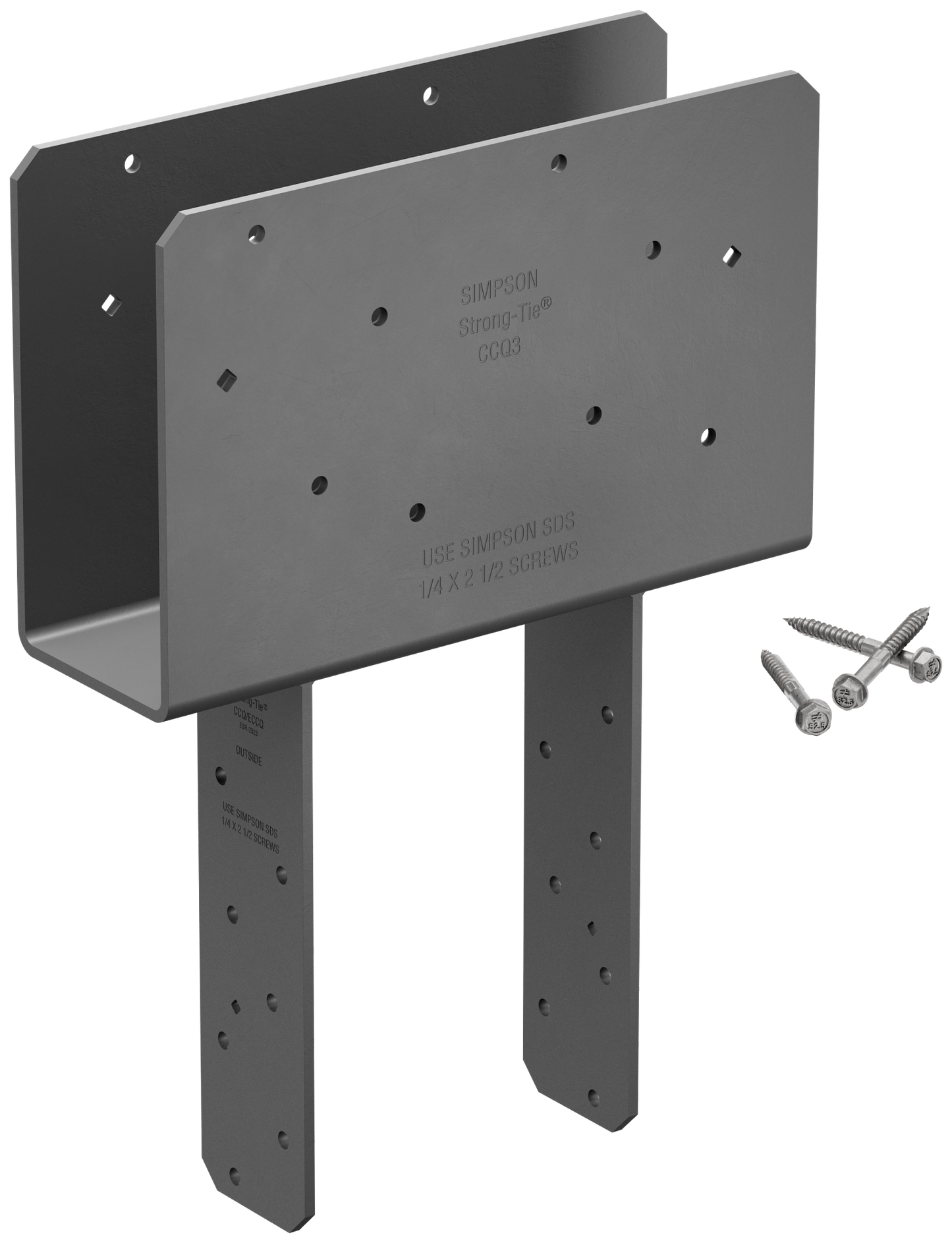 Simpson Strong-Tie CCQ3-6SDS2.5 CCQ™ Column Cap for 3-1/8 in. Beam, 6x Post with Strong-Drive® SDS Screws