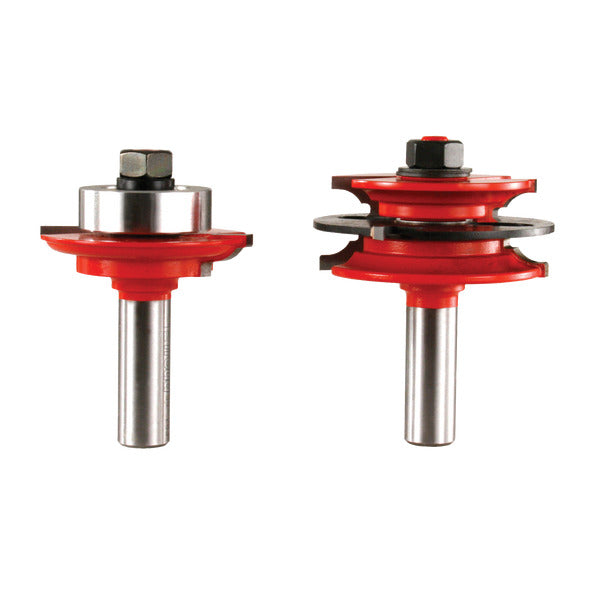 Freud 008925017325 2-3/8" (dia.) Recoverable Bead Glass Door Bit Sets with 1/2" shank, 15/64" large radius