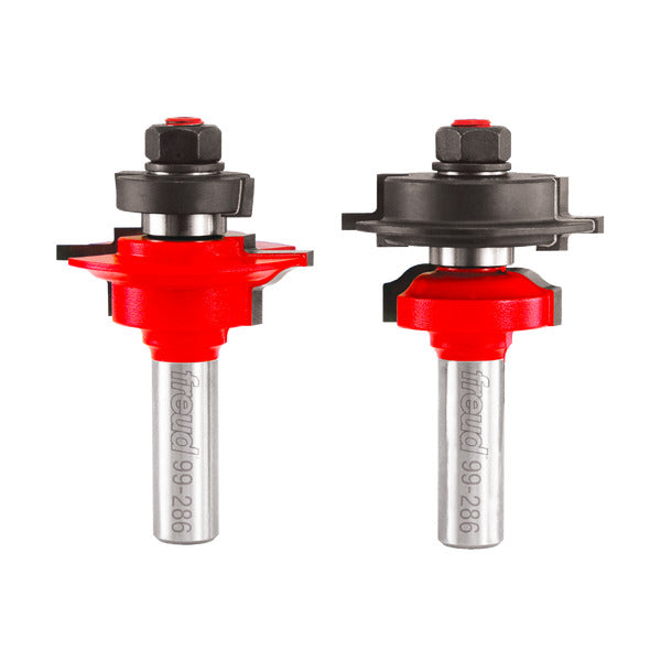 Freud 008925043065 2" (Dia.) Glass Panel Cabinet Door Bit Set with 1/2" Shank