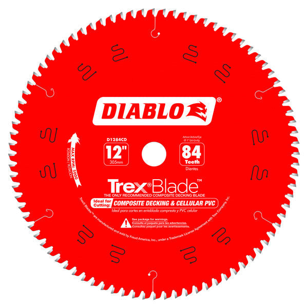 Diablo 008925098799 Trex 12 in. x 84 Tooth Composite Decking Miter Saw Blade