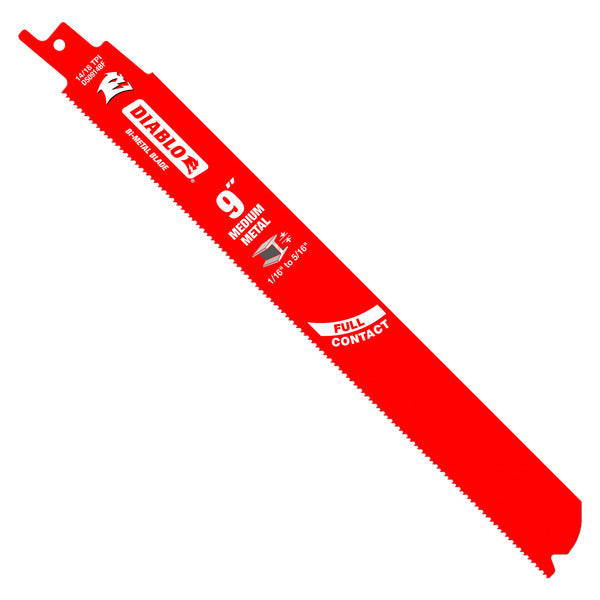 Diablo 008925099383 Diablo Bi-Metal Reciprocating Blades deliver 5x the performance of standard blades. The ultra hardened edge is created through a unique heat treatment process that optimizes the bi-metal teeth durability.