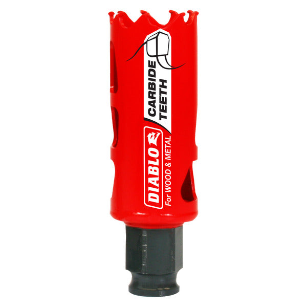 Diablo 008925137665 1-1/8" (29mm) Carbide-Tipped Hole Saw with SnapLock Plus Mandrel System