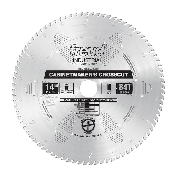 Freud 008925300427 14" x 84T Cabinetmaker’s Crosscut Blade