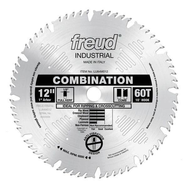 Freud 008925300830 12" x 60T Combination Blade