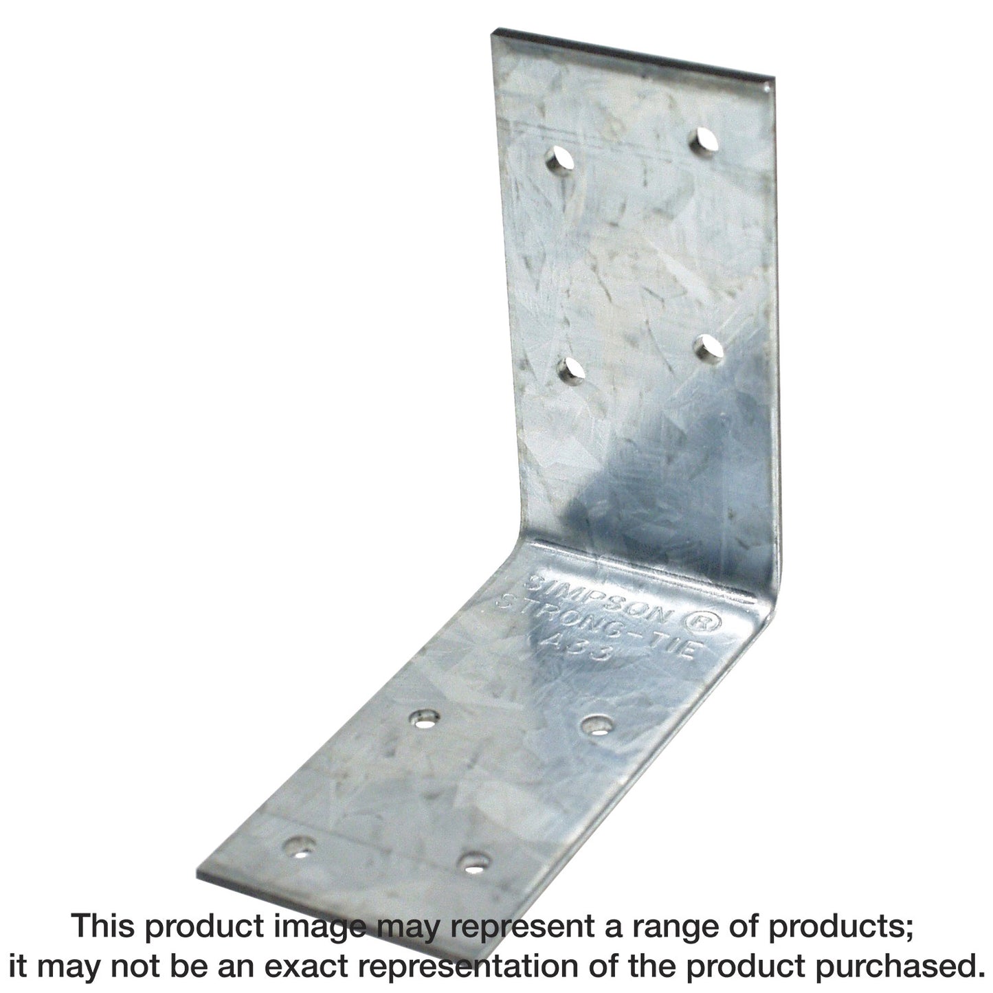 Simpson Strong-Tie A33 3 in. x 3 in. x 1-1/2 in. Galvanized Angle (Pack of 5000)