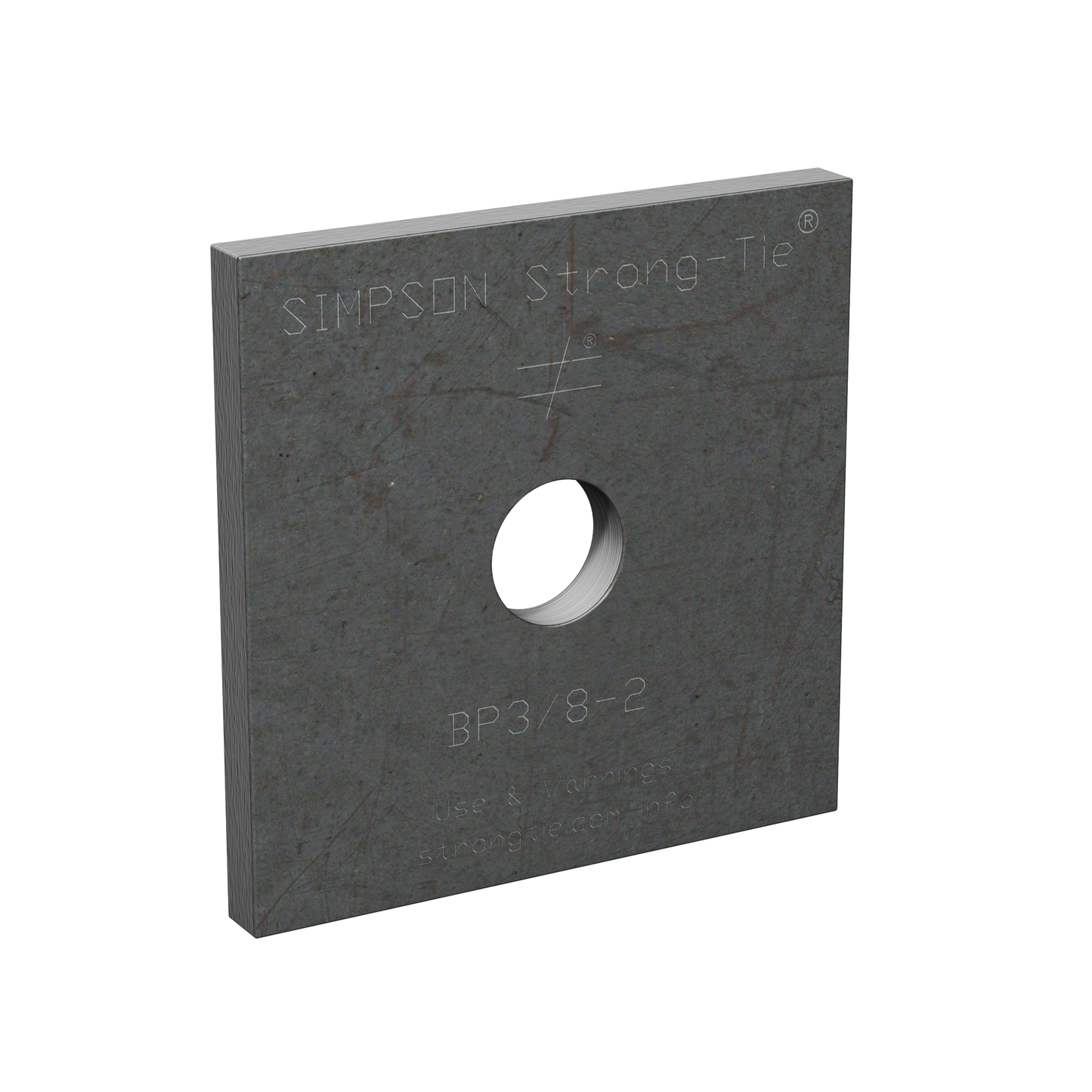 Simpson Strong-Tie BP 3/8-2 BP 2 in. x 2 in. Bearing Plate with 3/8 in. Bolt Dia. (Pack of 250)