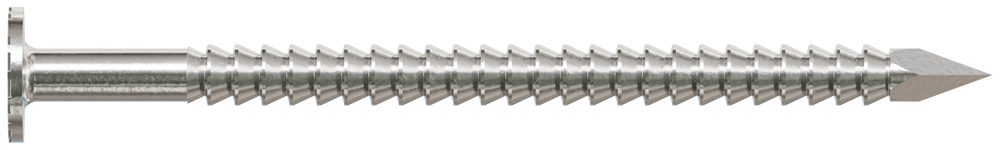 Simpson Strong-Tie T4KR71 Premium Siding Nail — 1-1/2-in. x 7/32-in. Head Dia., Type 316 Stainless Steel (1 lb.) (Pack of 10)