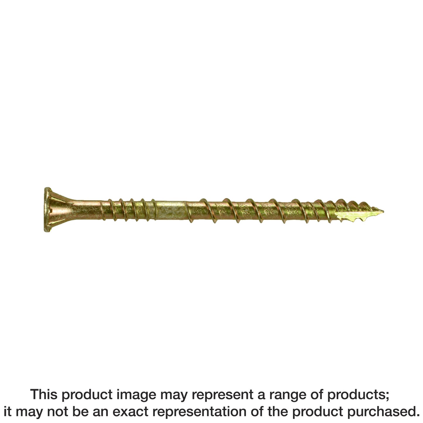 Simpson Strong-Tie CSVZ212R240 Strong-Drive® CSV Construction Screw — #10 x 2-1/2 in. T25, Flat Head, Yellow Zinc (240-Qty)