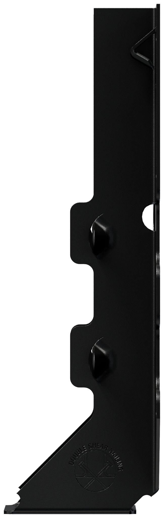 Simpson Strong-Tie LUS28PC Outdoor Accents® LUSPC ZMAX®, Black Powder-Coated Face-Mount Joist Hanger for 2x8 (Pack of 12)