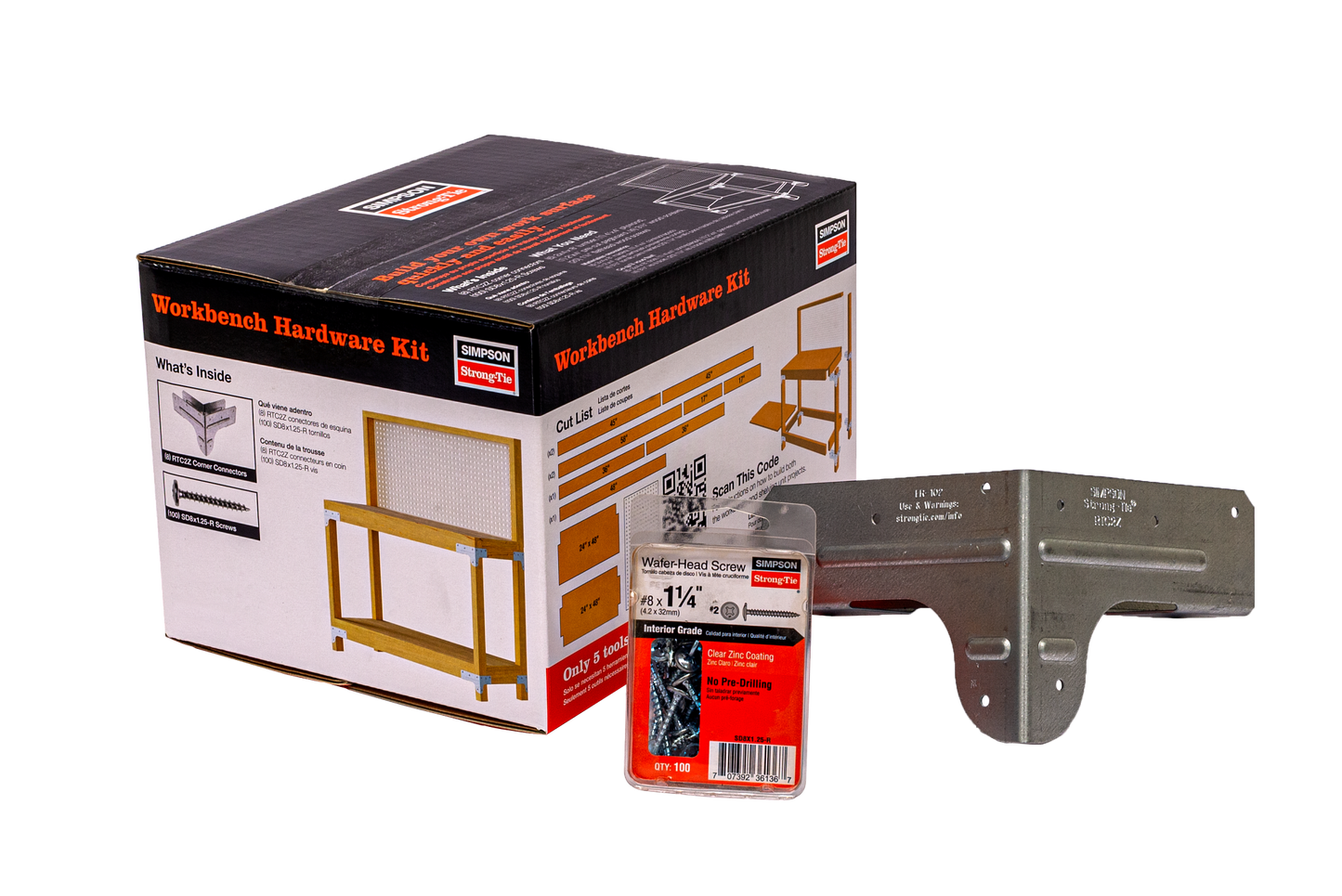 Simpson Strong-Tie WBSK WBSK Workbench and Shelving Hardware Kit