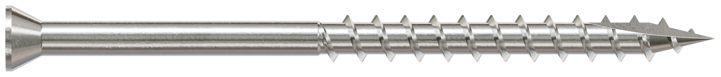 Simpson Strong-Tie S07250FB1 Trim-Head Screw, Square Drive — #7 x 2-1/2 in. #1 SQ, Type 305 (1 lb.)