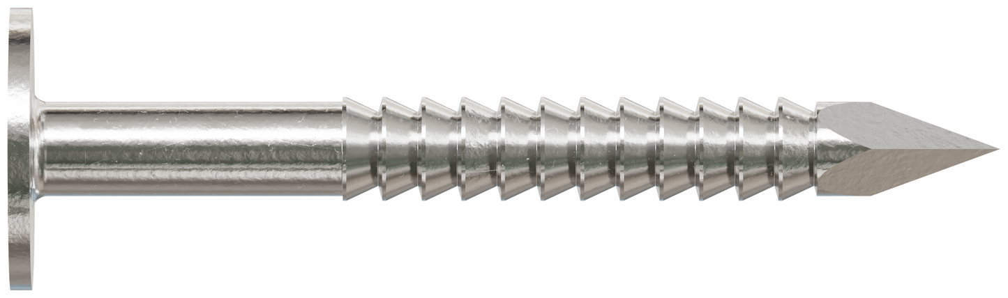 Simpson Strong-Tie S311ARNB Roofing Nail, Annular Ring Shank — 1-1/4 in. x .120 in. Type 304 Stainless Steel (25 lb.) (Pack of 64)