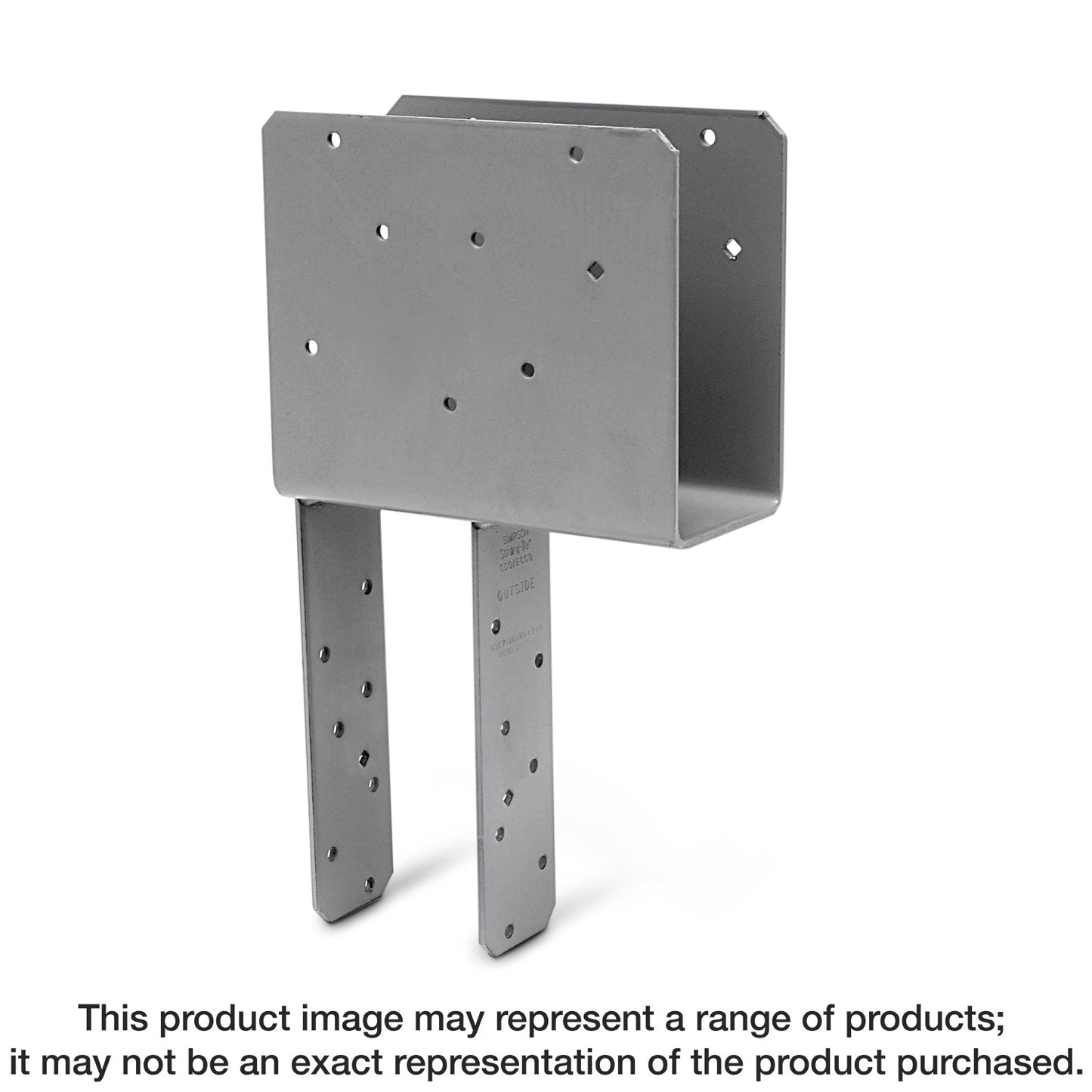 Simpson Strong-Tie ECCQ44SDS2.5-R ECCQ™ End Column Cap for 4x Beam, 4x Post, with Strong-Drive® SDS Screws