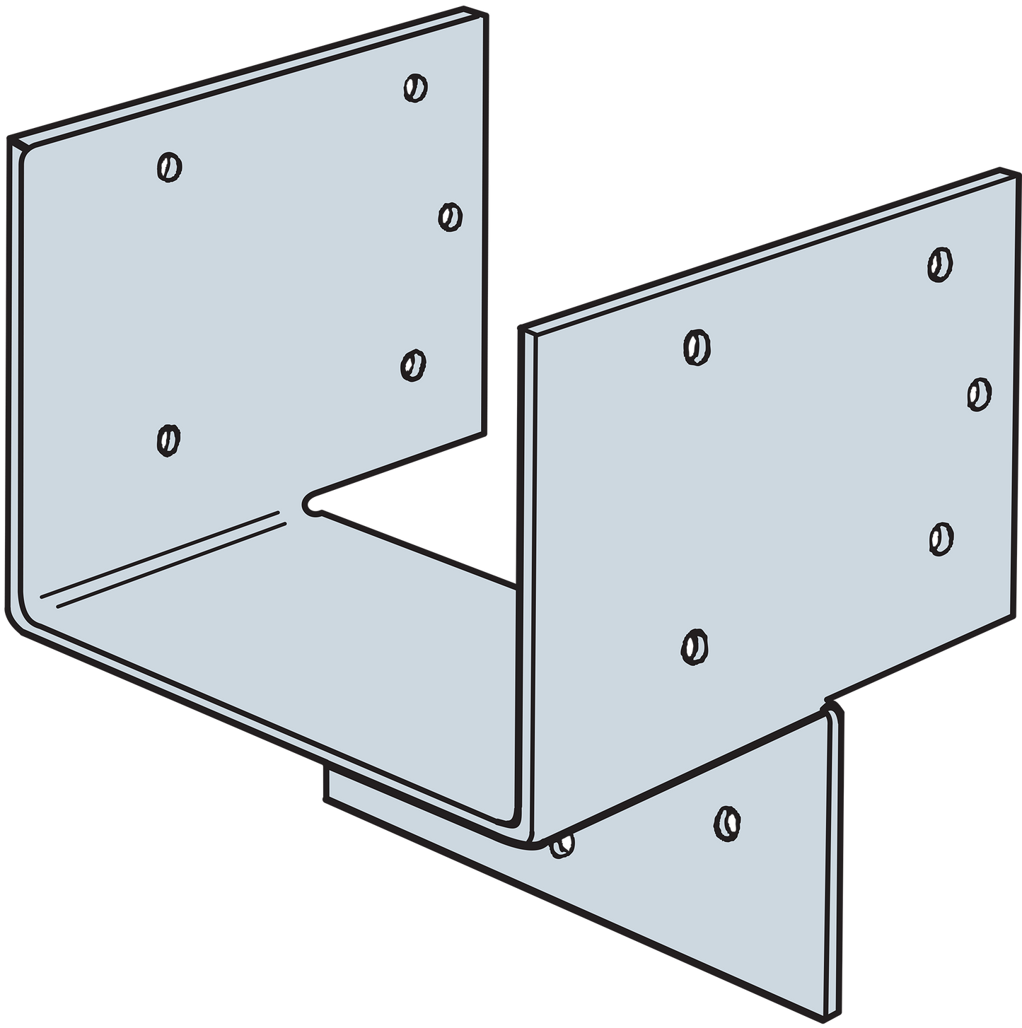 Simpson Strong-Tie HH4 HH Galvanized Header Hanger for 4x (Pack of 20)