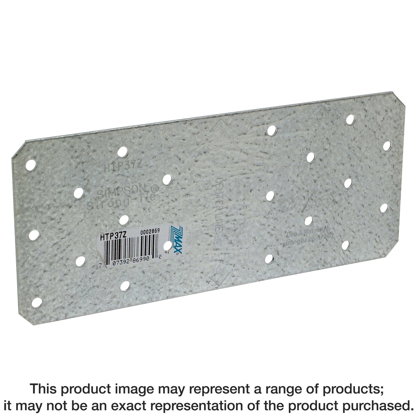 Simpson Strong-Tie HTP37Z HTP 3 in. X 7 in. ZMAX® Galvanized Heavy Tie Plate