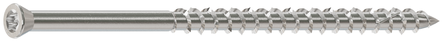 Simpson Strong-Tie S09350WP1 Deck-Drive™ DWP WOOD SS Screw — #9 x 3-1/2 in. T-20, Trim Head, Type 305 (1 lb.) (Pack of 1500)