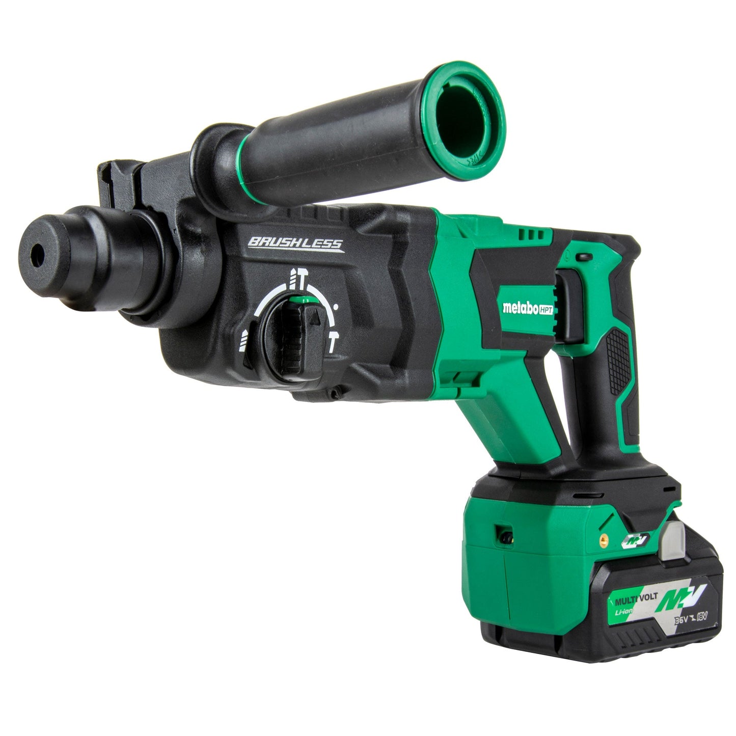 Martillo perforador Metabo HPT DH3628DDM de 36 V MultiVolt sin escobillas SDS Plus de 1-1/8" con mango en D