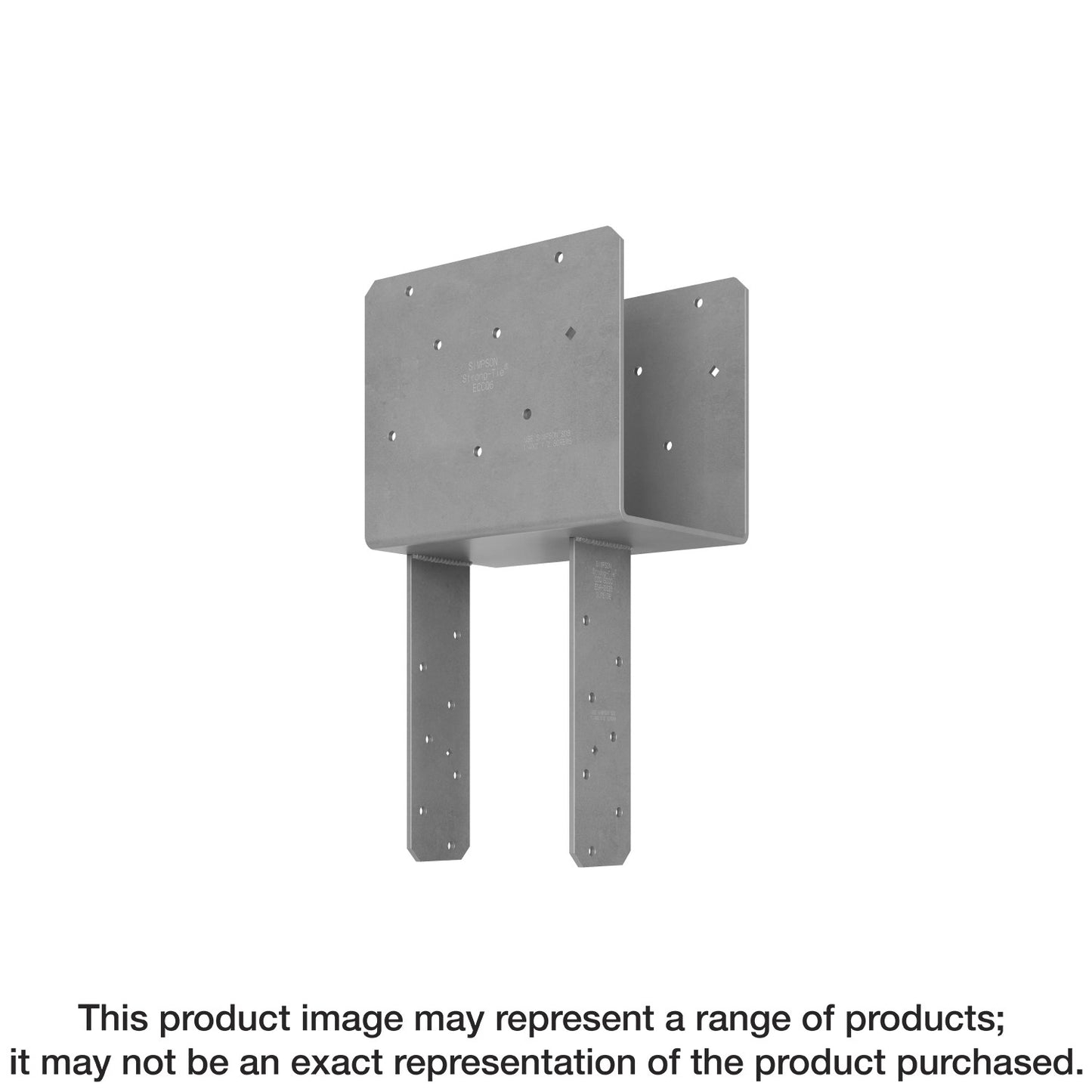 Simpson Strong-Tie ECCQ68SDS2.5 ECCQ™ End Column Cap for 6x Beam, 8x Post, with Strong-Drive® SDS Screws (Pack of 2)