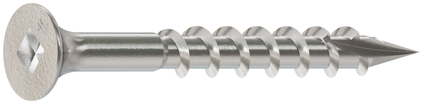 Simpson Strong-Tie S08162DB1 Bugle-Head Wood Screw, Square Drive — #8 x 1-5/8 in. #2 Square, Type 305 (1 lb.) (Pack of 10)