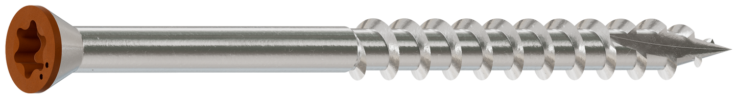 Simpson Strong-Tie S07225FTBTN04 Trim-Head Screw, 6-Lobe Drive — #7 x 2-1/4 in. T-15 Type 305, Tan 04 (1750-Qty) (Pack of 150)