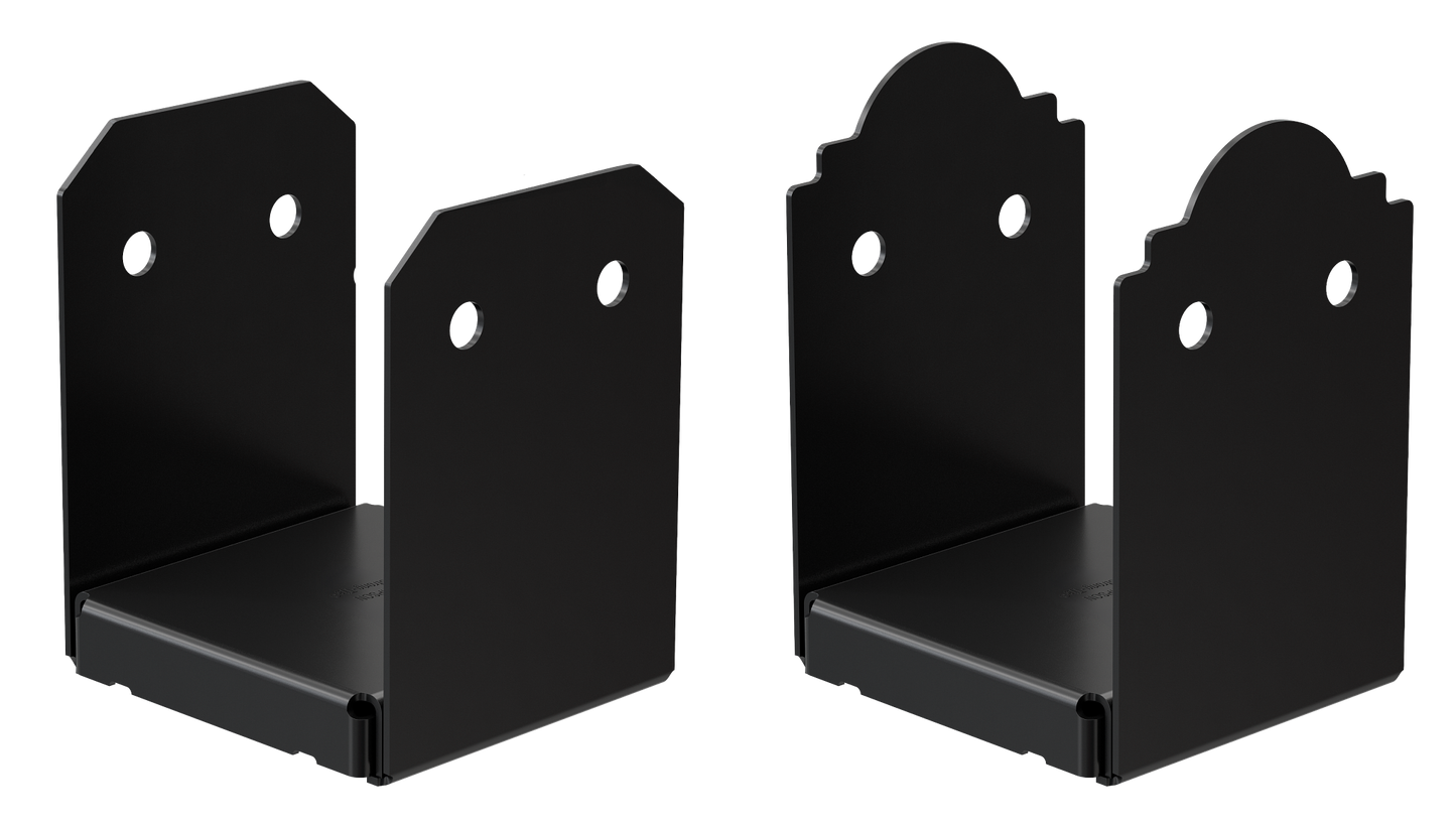 Simpson Strong-Tie APB66 Outdoor Accents® Mission Collection® ZMAX®, Black Powder-Coated Post Base for 6x6