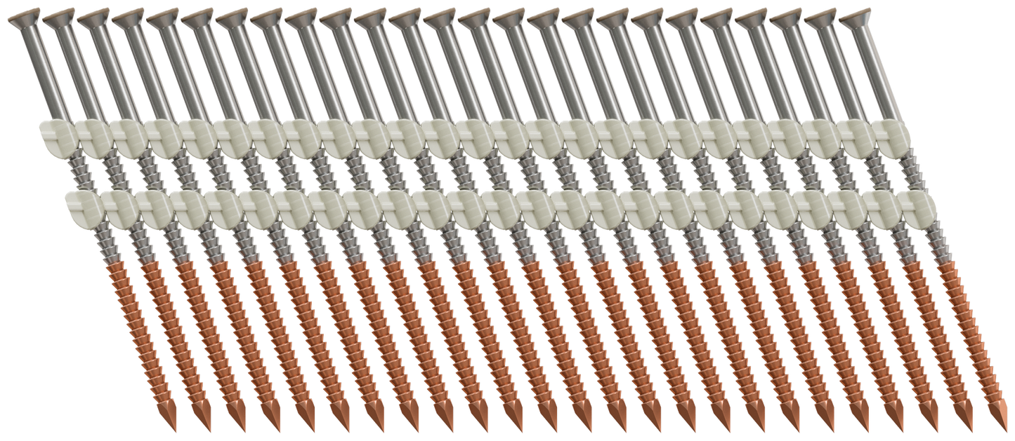 Simpson Strong-Tie S10A325KJT 20–22° Plastic Strip, Casing Head, Ring-Shank Nail — 3-1/4 in. x 10 ga. Tan (1000-Qty)