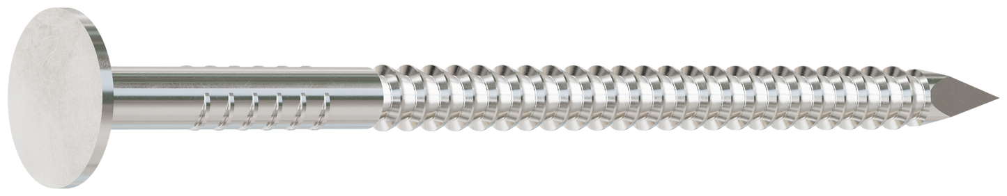 Simpson Strong-Tie S810ARN5 Roofing Nail, Annular Ring Shank — 2-1/2-in. x .131-in. Type 304 Stainless Steel (5 lb.) (Pack of 6)