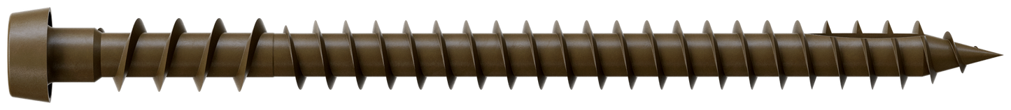 Simpson Strong-Tie DCU234SBR01 Deck-Drive™ DCU COMPOSITE Screw (Collated) — #10 x 2-3/4 in. Quik Guard® Brown 01 (1000-Qty)