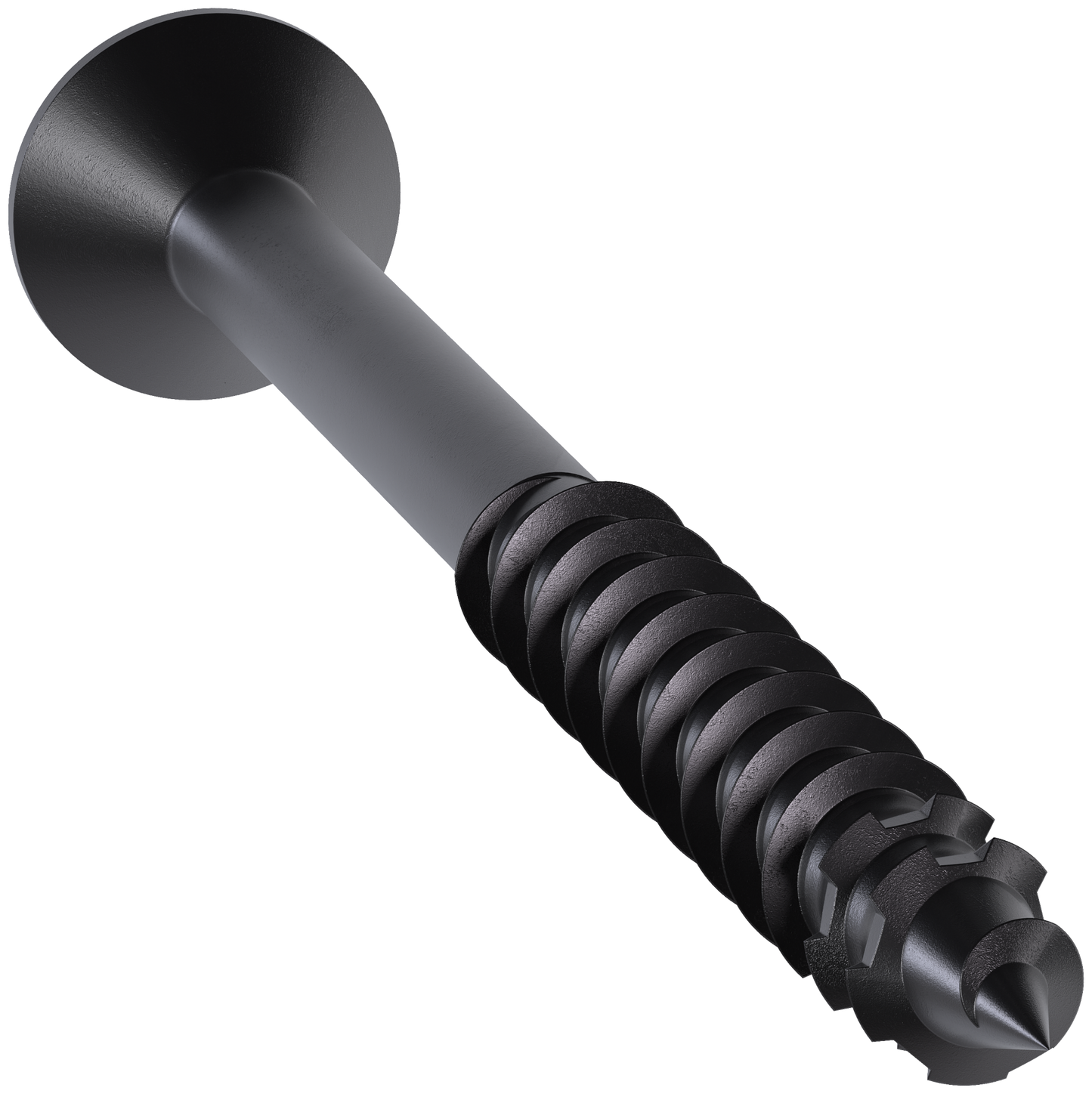 Simpson Strong-Tie TNTBL25314TF Titen Turbo™ — 1/4 in. x 3-1/4 in. 6-Lobe Flat-Head Concrete and Masonry Screw, Black (100-Qty) (Pack of 4)