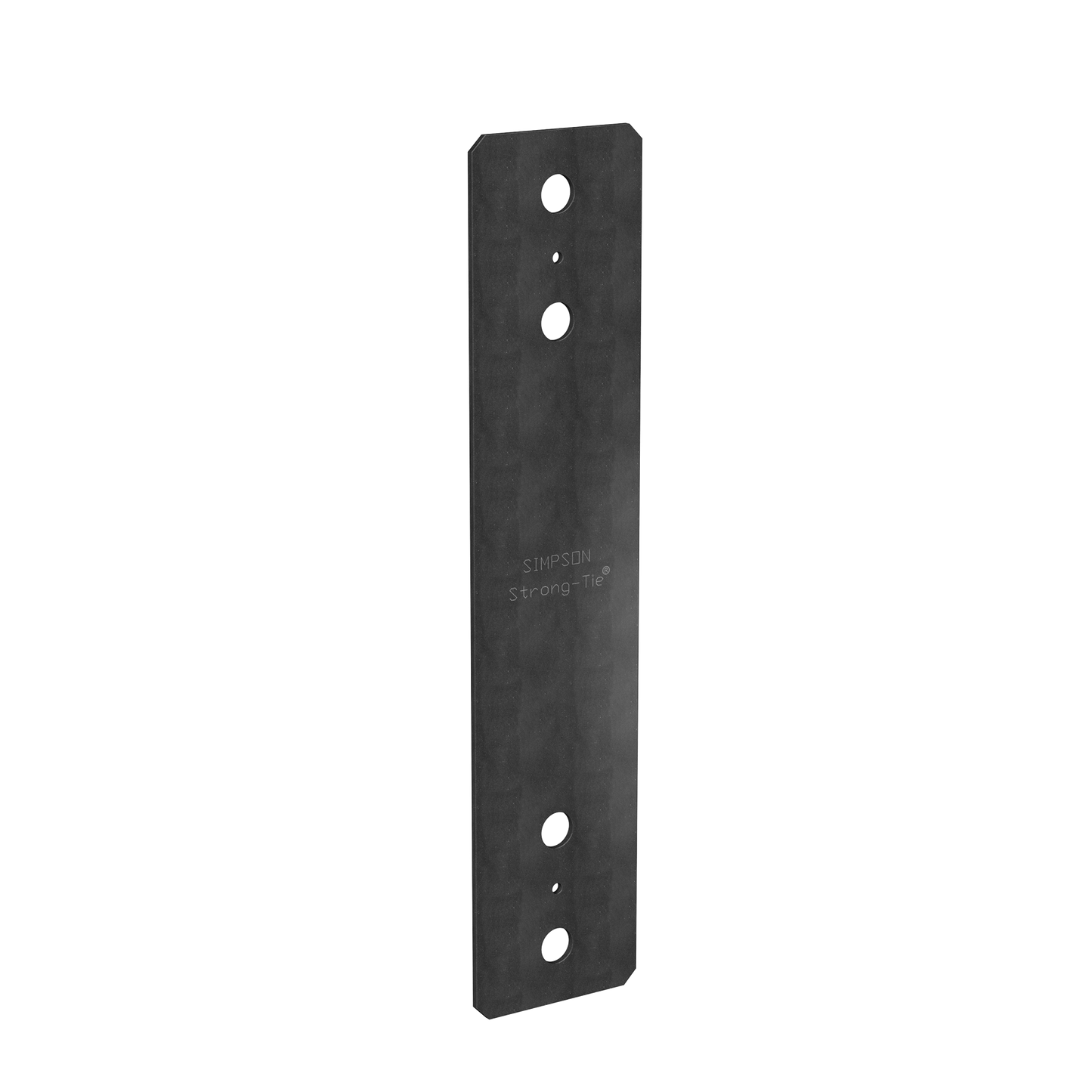 Simpson Strong-Tie PS418PC PSPC 4 in. x 18 in. Black Powder-Coated Piling Strap (Pack of 5)