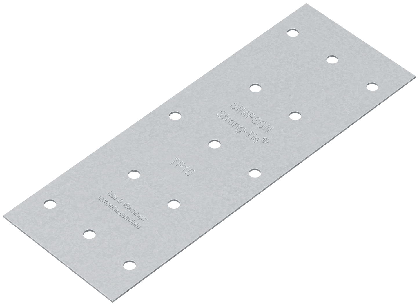 Simpson Strong-Tie TP15 TP 1-13/16 in. x 5 in. 20-Gauge Galvanized Tie Plate (Pack of 150)