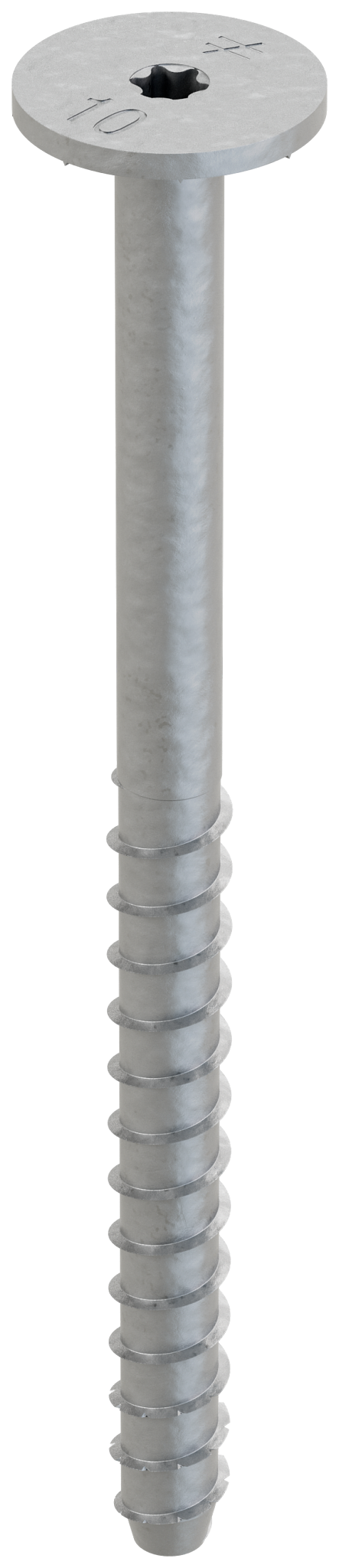 Simpson Strong-Tie THDB62100WHMG Titen HD® 5/8 in. x 10 in. Mech. Galv. Washer-Head Heavy-Duty Screw Anchor (10-Qty)