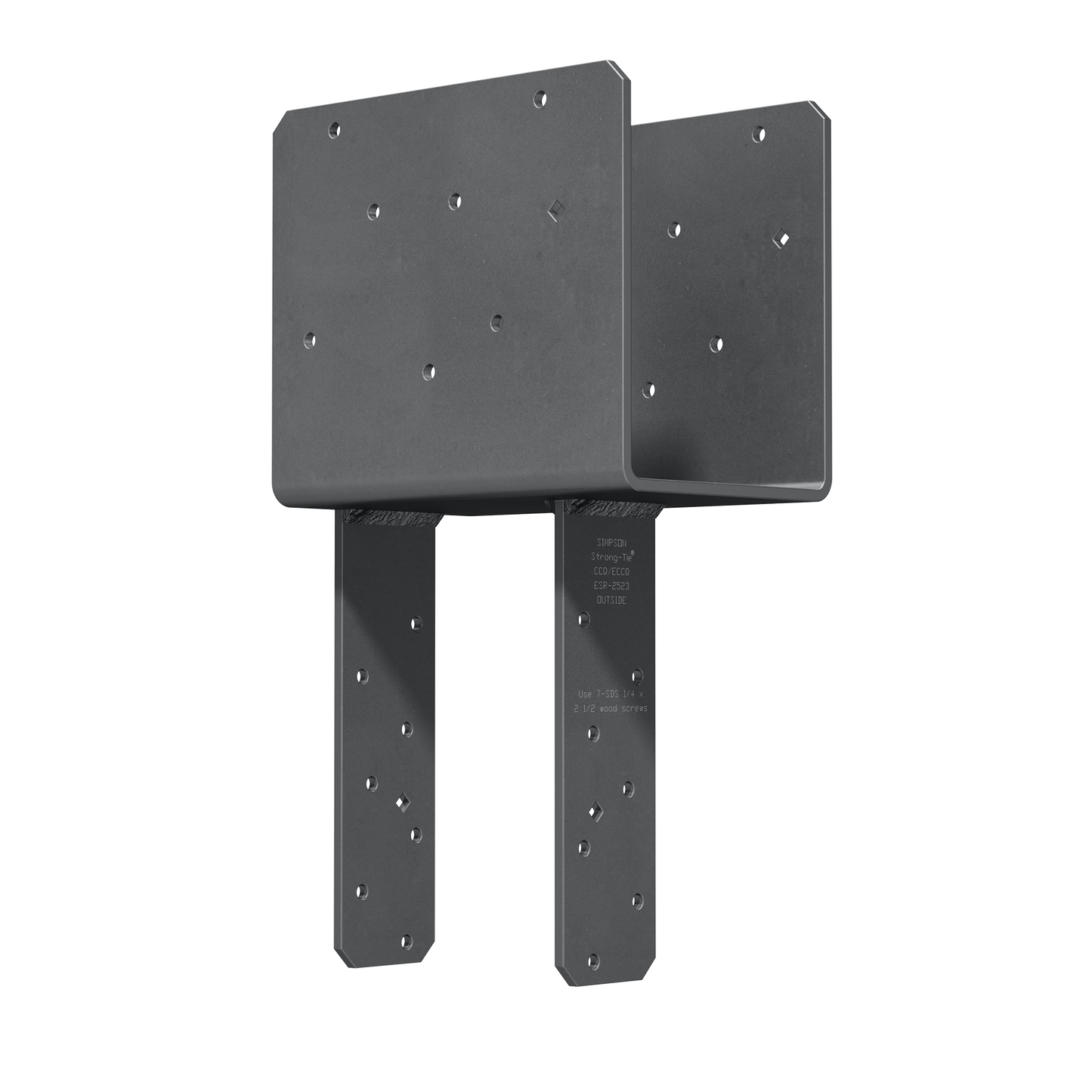 Simpson Strong-Tie ECCQ5-6SDS2.5 ECCQ™ End Column Cap for 5-1/8 in. Beam, 6x Post, with Strong-Drive® SDS Screws
