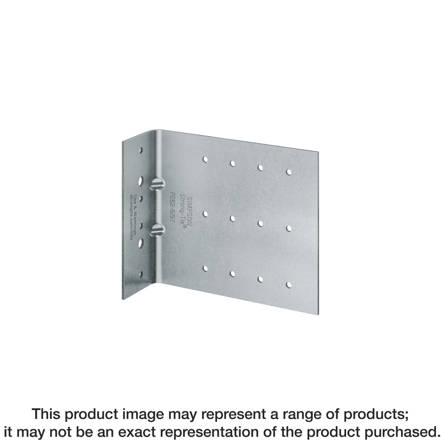 Simpson Strong-Tie FC82-5/118-R25 FC 2 in. x 8 in. x 5 in. 10-Gauge Bypass Framing Fixed-Clip Connector (Qty-25)