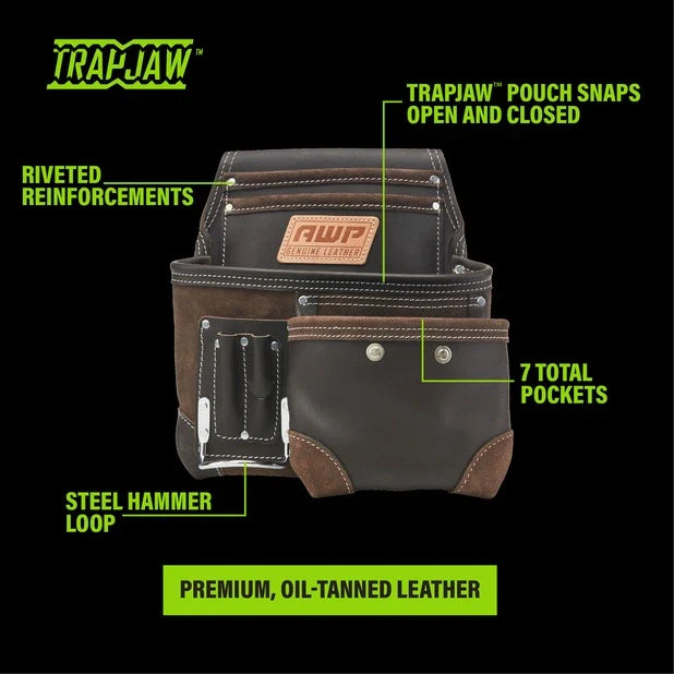 AWP 1L-995-2 TrapJaw Oil Tanned Leather Tool Pouch