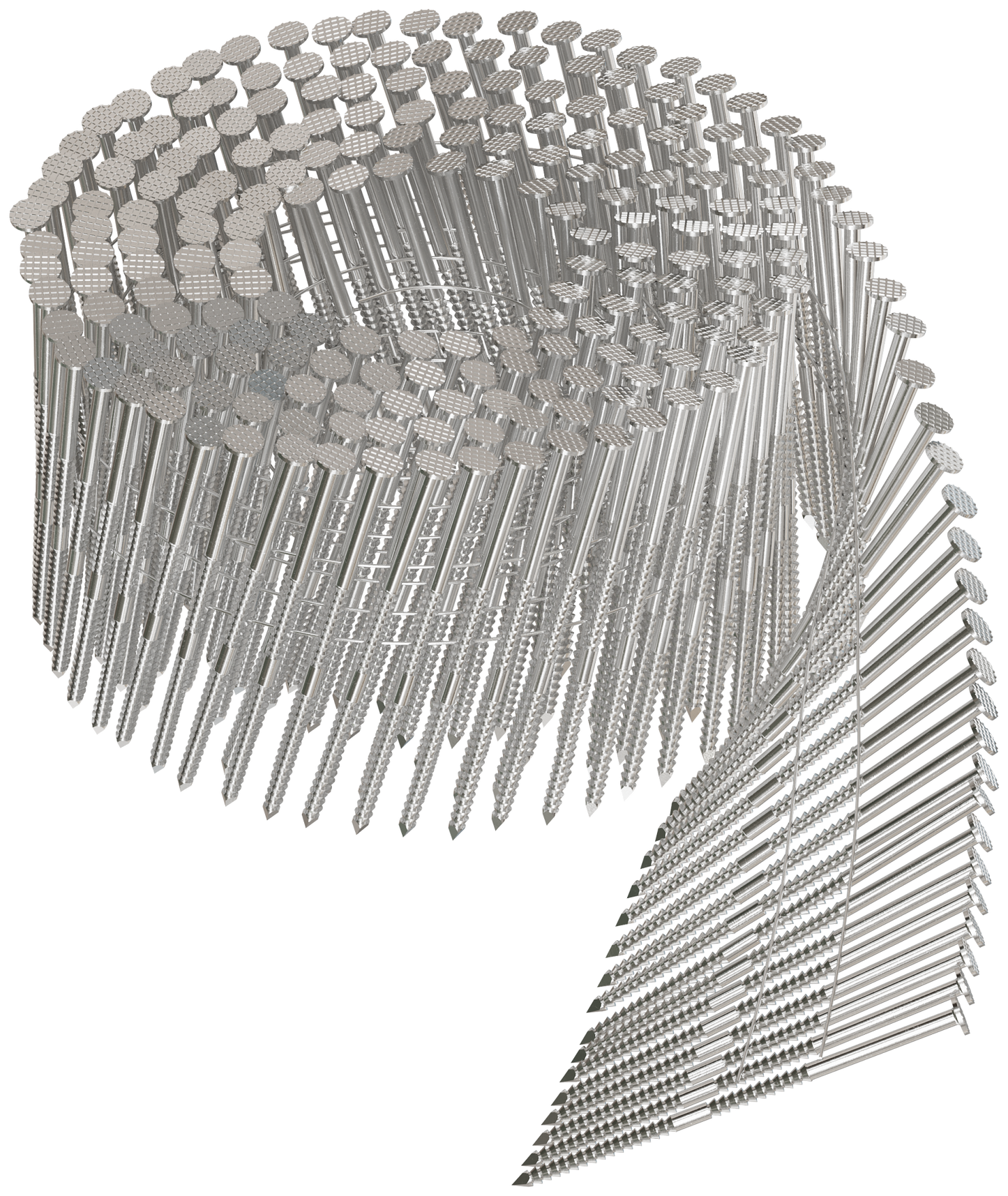 Simpson Strong-Tie S13A250SNBP 15° Wire Coil, Full Round Head, Ring-Shank Siding Nail — 2-1/2 in. Type 304 (900-Qty) (Pack of 192)
