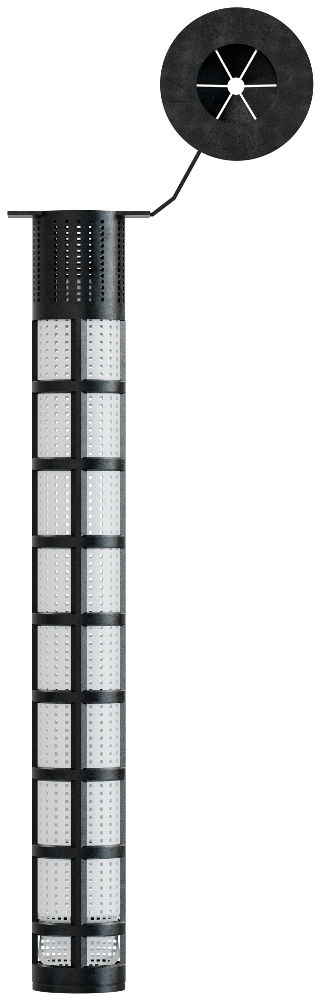 Simpson Strong-Tie AWS758P Opti-Mesh 8 in. Acrylic Adhesive Plastic Screen Tube for 3/4 in. Rod for AT-XP