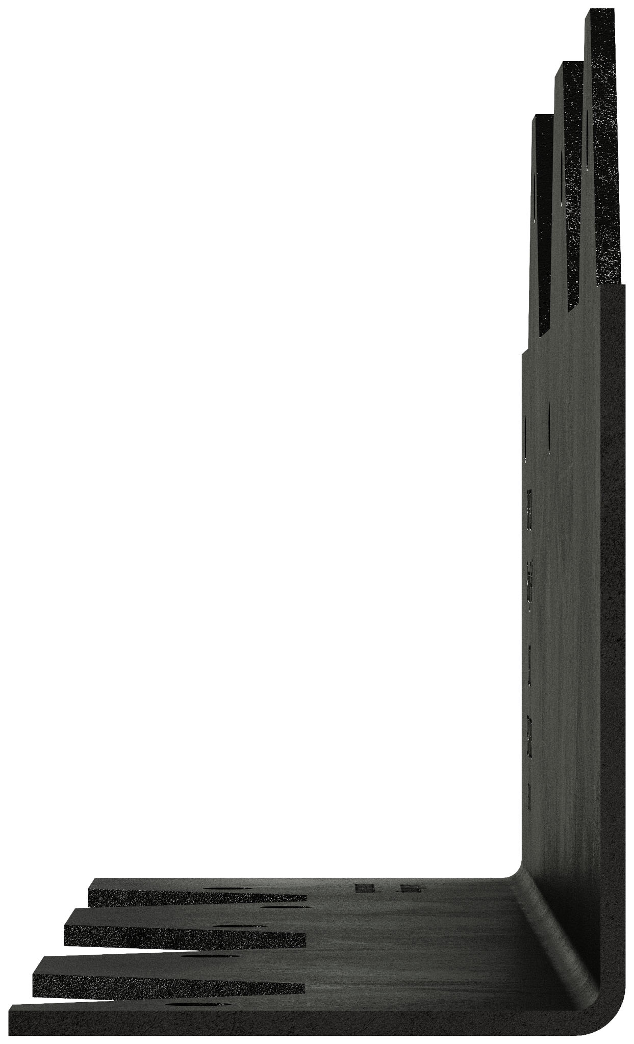 Simpson Strong-Tie L90PC Outdoor Accents® 9 in. 16-Gauge ZMAX®, Black Powder-Coated Reinforcing L Angle (Pack of 24)