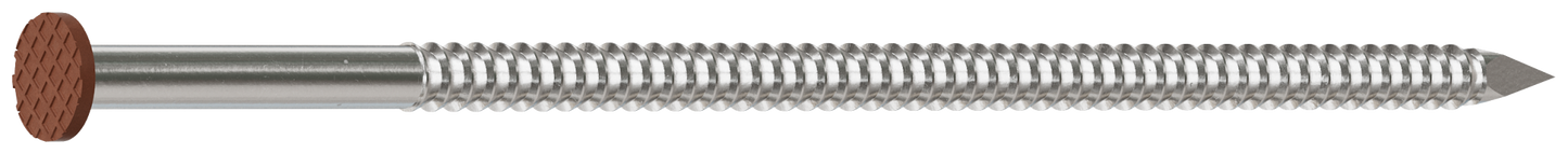 Simpson Strong-Tie S16SNDS1 Painted Siding Nail — 3-1/2 in. x .120 in. Type 304 Stainless Steel, Sienna (1 lb.)