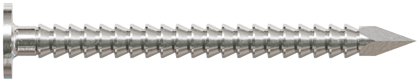 Simpson Strong-Tie S3SACN1 Common Nail, Annular Ring Shank — 1-1/8-in. x .083-in. Type 304 Stainless Steel (1 lb.) (Pack of 10)