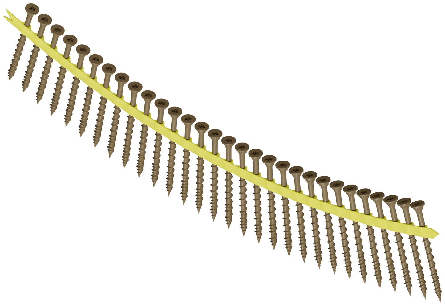 Simpson Strong-Tie WSVF212S Strong-Drive® WSVF SUBFLOOR Screw (Collated) — #9 x 2-1/2 in. T25, Gray (1500-Qty) (Pack of 100)