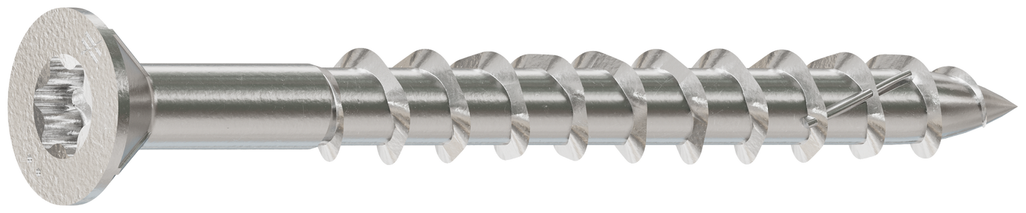 Simpson Strong-Tie S10250WPB Deck-Drive™ DWP WOOD SS Screw — #10 x 2-1/2 in. T-25, Flat Head, Type 305 (1750-Qty) (Pack of 64)