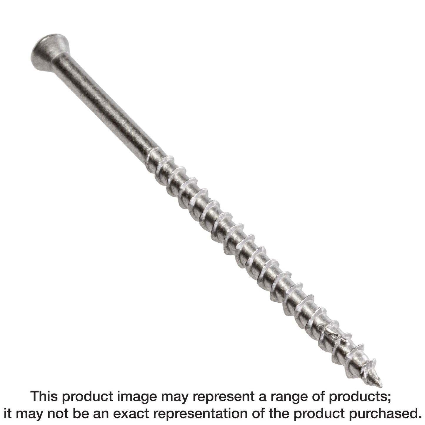 Simpson Strong-Tie T07300WP1 Deck-Drive™ DWP WOOD SS Screw — #7 x 3 in. T-15, Trim Head, Type 316 (1 lb.)