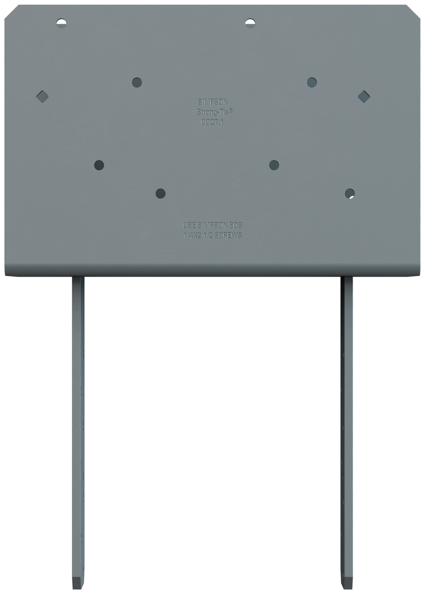 Simpson Strong-Tie CCQ7.1-7.1SDS2.5 CCQ™ Column Cap for 7 in. Beam, 7 in. Post with Strong-Drive® SDS Screws