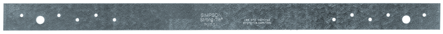 Simpson Strong-Tie PWF24 PWF 24 in. Galvanized Preserved-Wood Foundation Strap Tie (50-Qty)