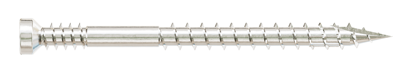 Simpson Strong-Tie FT07200T450 Finish Trim Screw — #7 x 2 in. T10, Trim-Head, Type 316 (450-Qty) (Pack of 6)