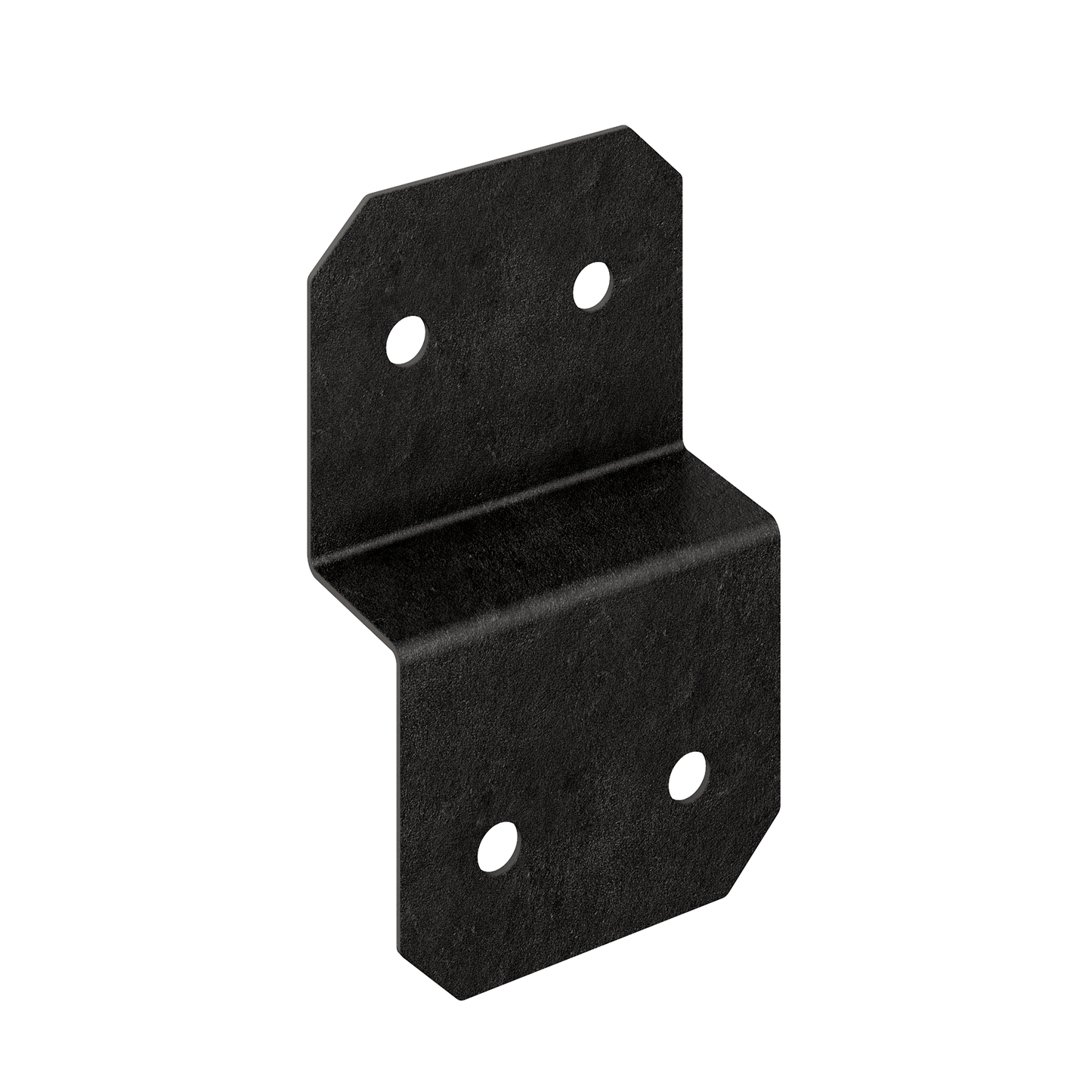 Simpson Strong-Tie APVDJT2R-6 Outdoor Accents® Avant Collection™ 5-in. ZMAX®, Black Powder-Coated Deck Joist Tie for Rough 2x (Pack of 12)