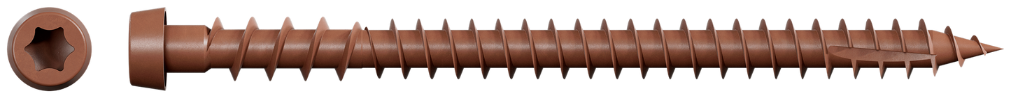 Simpson Strong-Tie DCU234SRD Deck-Drive™ DCU COMPOSITE Screw (Collated) — #10 x 2-3/4 in. Quik Guard® Red (1000-Qty)